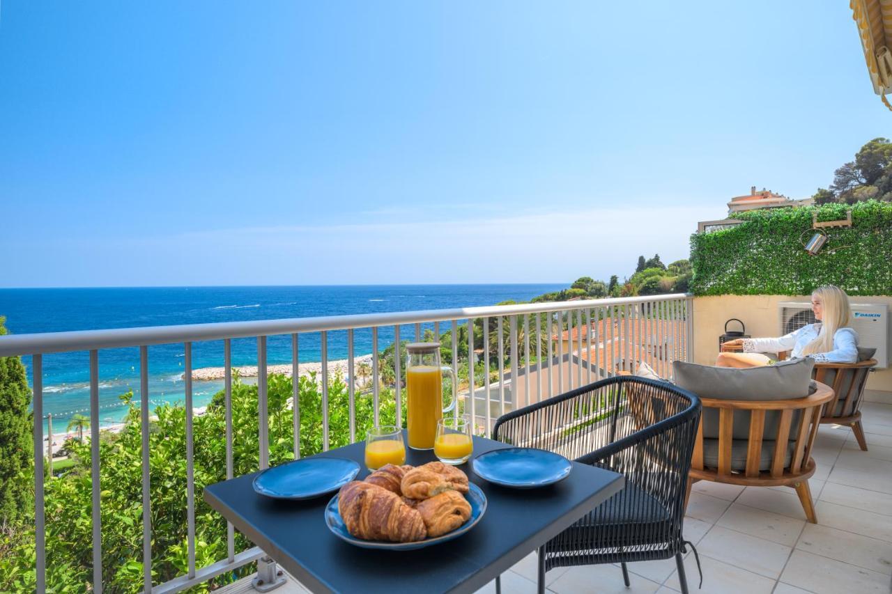 Proche Monaco, Vue Mer Et Acces A La Plage Saint-Antoine  Exterior photo